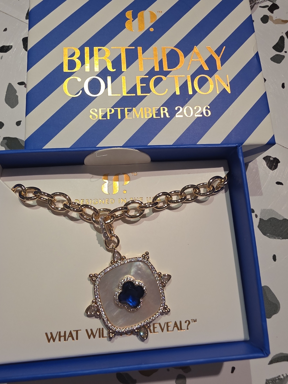 BP September Birthday 2026 Power Lunch Necklace